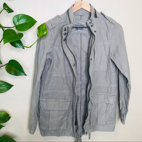 Levis Lightweight‎ Spring Coat Jacket Size XS Petite XSP Cotton Casual Utility - Picture 1 of 14
